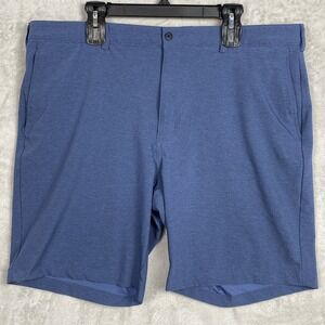 Men's Blue Golf Shorts 40 Ben Hogan Flat Front Chino Preppy Navy Golfer XL 2XL